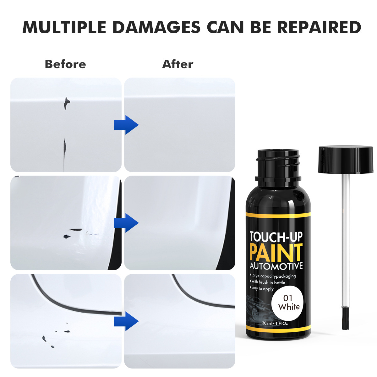 Car Touch-Up Pen Paint Pen Paint Surface Repair Self-Spray Paint Paint Surface Scratch Repair Maintenance Polishing Repair Paste