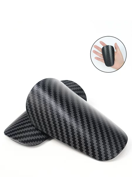 Cross-border mini imitation carbon fiber football shin guards, professional competition calf guards, sports protective gear, custom wholesale