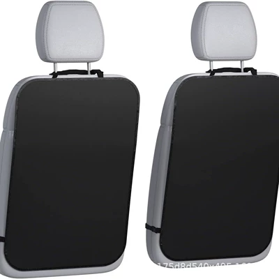 Cross-Border Car Backseat Hanging Bag Chair back anti-kick pad - small-car-seat-back-anti-kick-pad-without-mesh-bag-2-pieces-in-a-pack