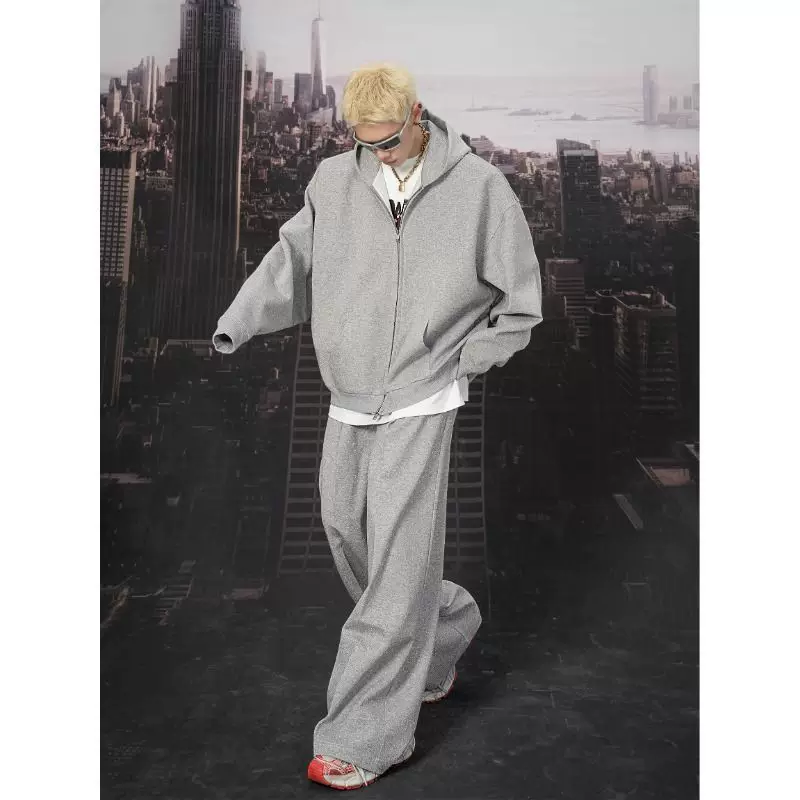 Осенний дизайн худи, штаны, комплект, oversize, тренд сезона