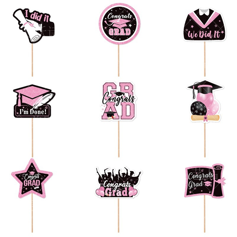 Decoración de pastel de graduación internacional Graduation Plug-in Decoración de pastel de postres