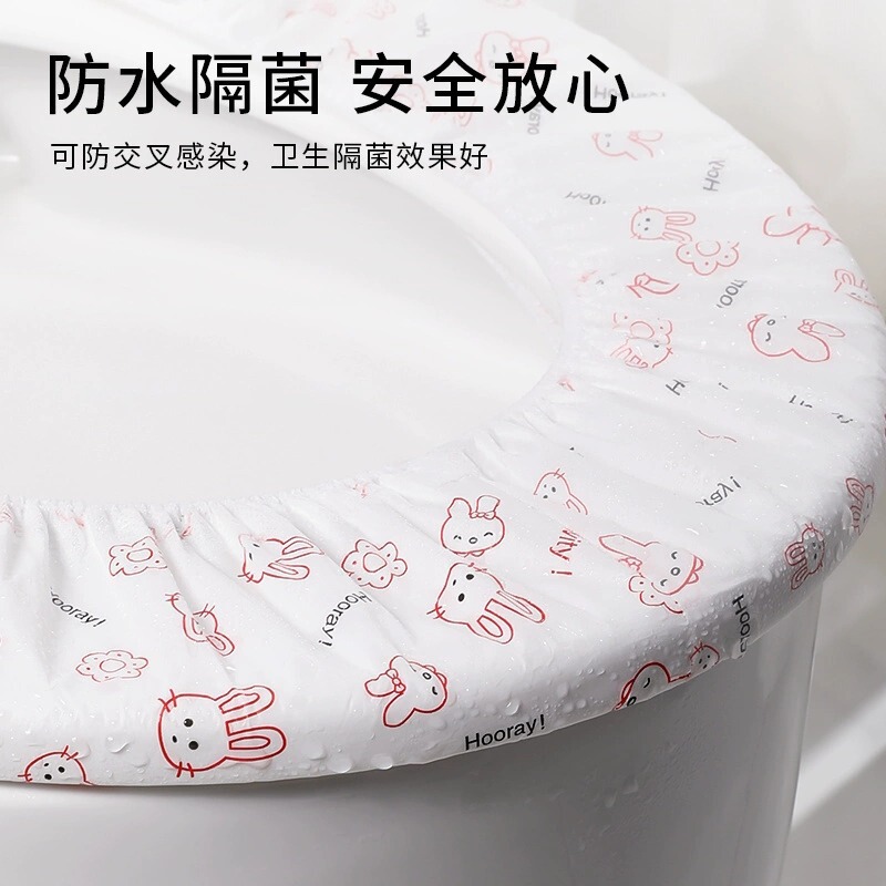 使い捨て便座セット不織布プリント二層防水旅行ホテルホームトイレパッドトイレカバー|undefined