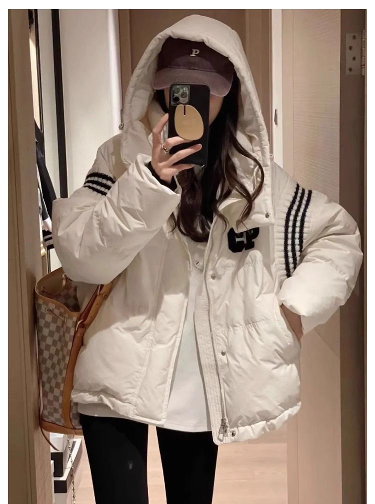 Gordo MM americano ropa de algodón de alta calle parejas de invierno explosión de nuevo estilo para aprender ropa de algodón gruesa casual retro chaqueta de algodón suelta