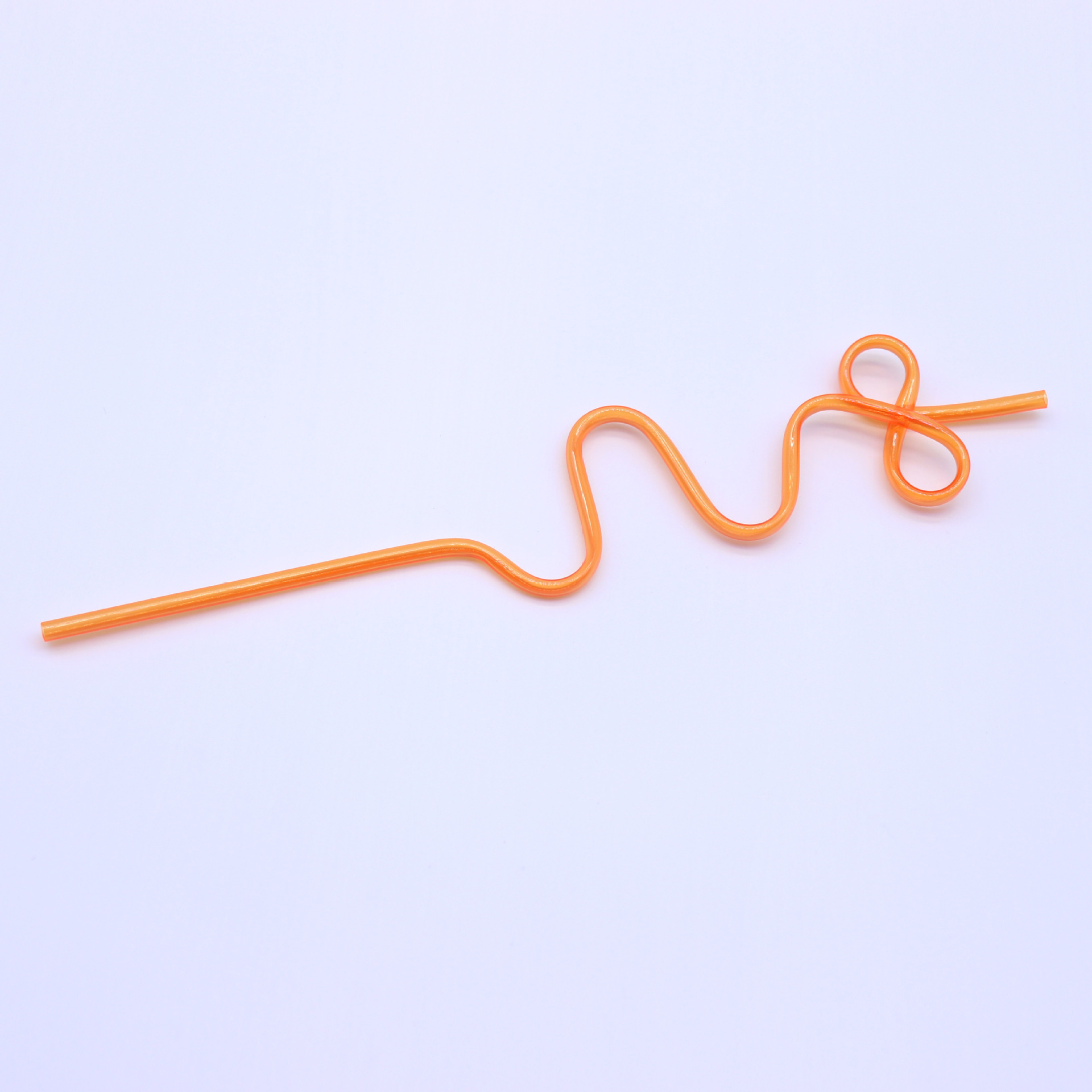 Paja de forma creativa directa de fábrica PETG forma curva paja fiesta niños divertido arte paja en stock