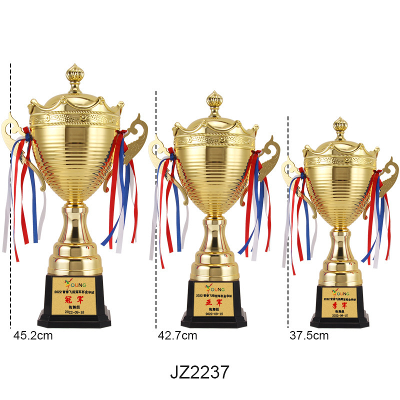 Trofeo metálico de recuerdo para eventos de celebración universales, premio para reuniones anuales, trofeo empresarial, trofeo de cinco estrellas