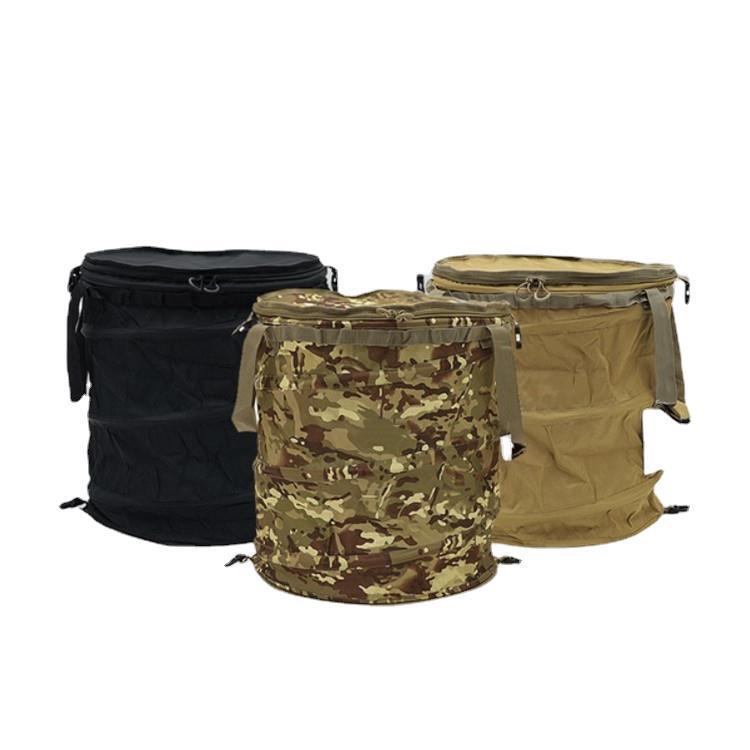 Cross-border New Japanese and Korean Outdoor Multi-function Trash Can Foldable Large Capacity Camping Storage Barrel Clothes Storage Barrel