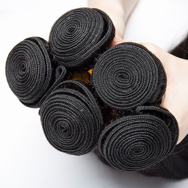 7A pelucas europeas y americanas cortina de cabello real cabello humano paquete recto stock transfronterizo