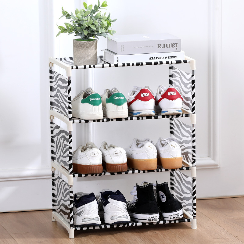 Zapato simple estante de acero inoxidable estante hogar estudiante dormitorio multi-capa de ahorro de espacio zapatos de almacenamiento rack zapato gabinete al por mayor