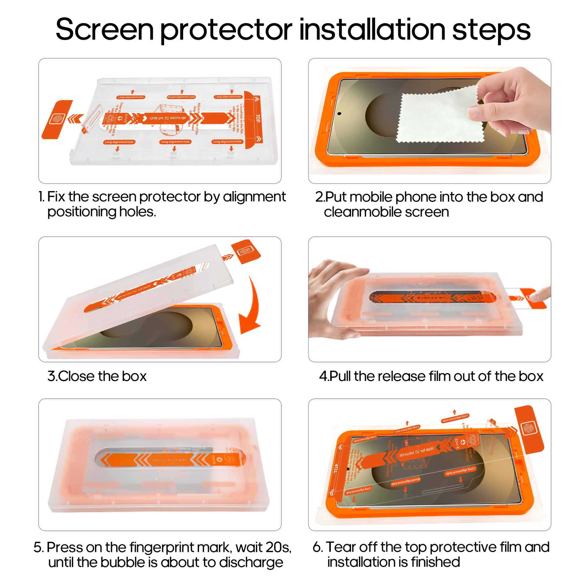 Protector de pantalla de película templada de alta definición, libre de polvo, apto para Samsung s26u/S25+/S23/S24+, a prueba de polvo y golpes.