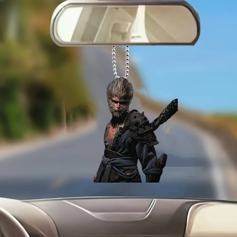 Nuevo mito de Sun Wukong dibujos animados colgante acrílico plano transfronterizo automóvil colgante retrovisor colgante para el hogar image 9