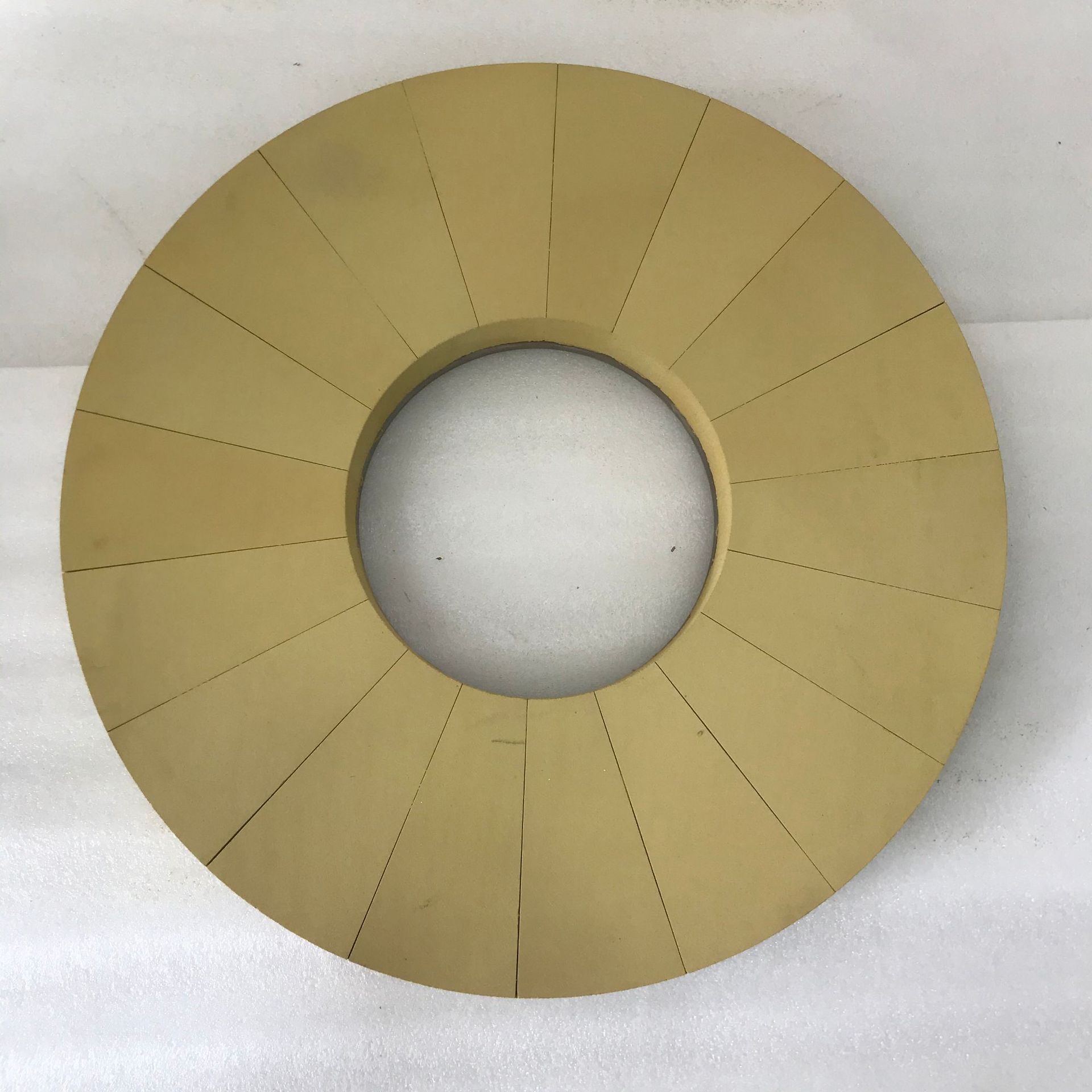 水磨型铜块镜面抛光盘 PVA海绵抛光磨盘 分块组合研磨盘