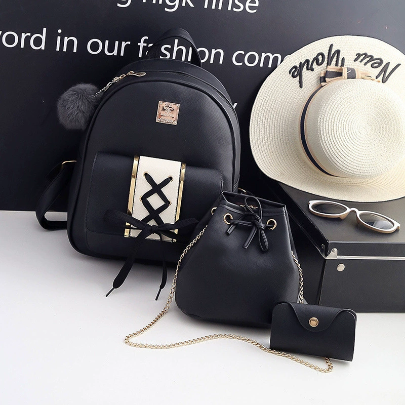 Backpack, shoulder bag, polyurethane travel bag, Korean style, 2023 collection