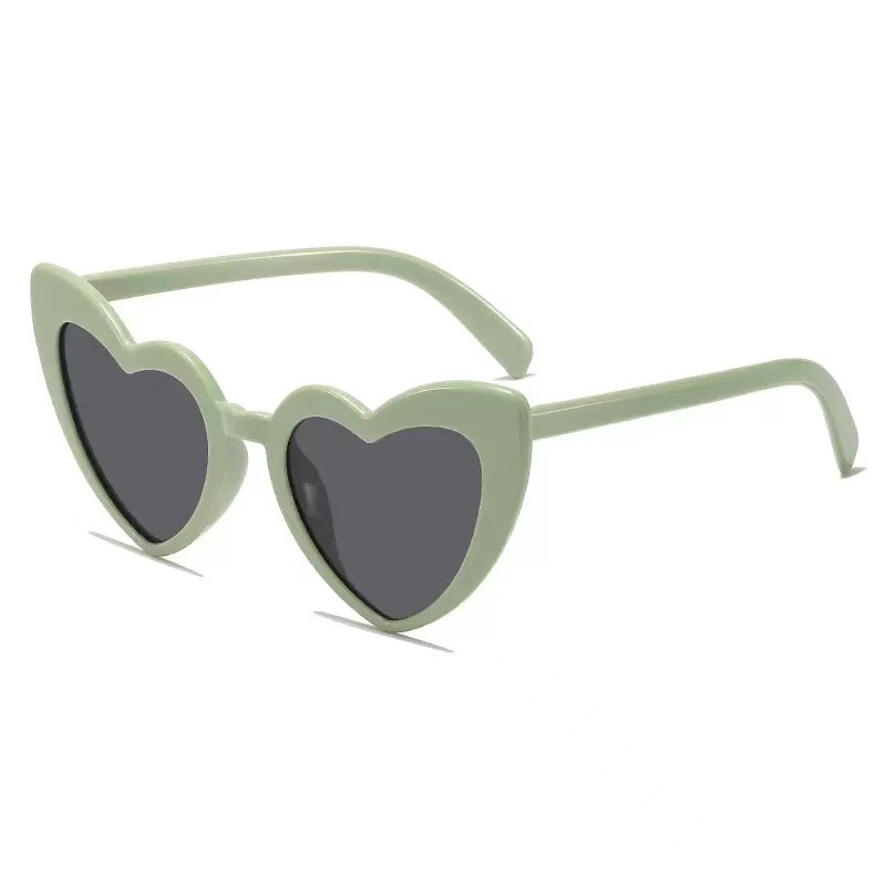 Green frame, black lens