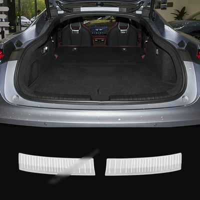 Guard, Tailgate Protective Stickers, Dekorativ pedal başlıqları - trunk-inside-1-piece-of-inner-rear-guard-stainless-steel-silver-titanium-brushed-applicable-to-2026-shangjie-z7
