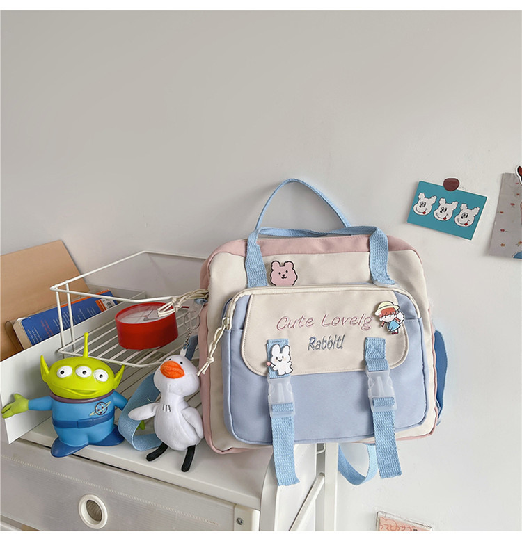 Dual-use Portable School Primary School Students One-shoulder Messenger Backpack Make-up Class Backpack display picture 13