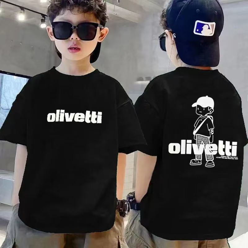 백팩 보이 프론트 앤 백 프린트-T 블랙