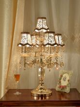 床头灯别墅多头台灯奢华大号客厅水晶欧式台灯卧室卧室美式