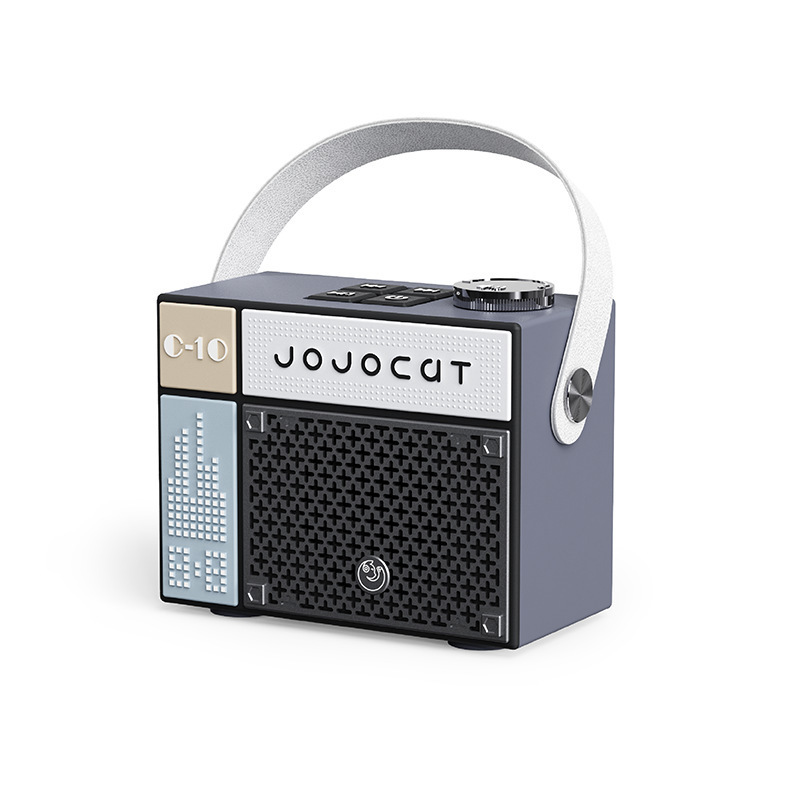 新商品の潮は無線のbluetoothのスピーカーの復古的な携帯型の無線のカードのスピーカーのデスクトップの置物のbluetoothの音響を遊びます。|undefined