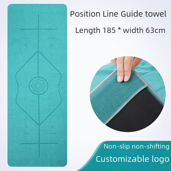 Xuanlin Non-Slip, Sweat-Absorbent, Machine-Washable, Professional Portable Ant-Dust Cloth, Ultra-Fine Fiber Sports Yoga Mat Towel