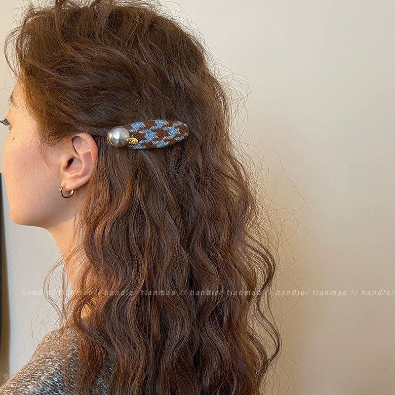 Clip de cabello de flor de leopardo para mujeres clip de cabello de alto nivel frente clip de frangeo 2025 nuevo clip lateral clip de cabello toque