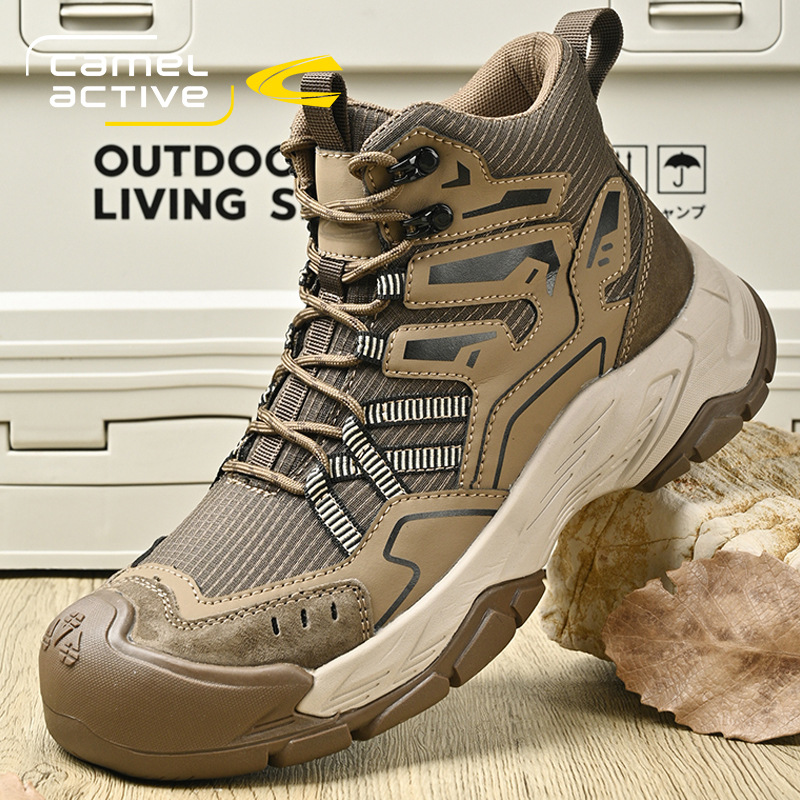 德国骆驼动感雪地靴男冬季户外厚底防滑登山鞋东北零下40度防寒鞋