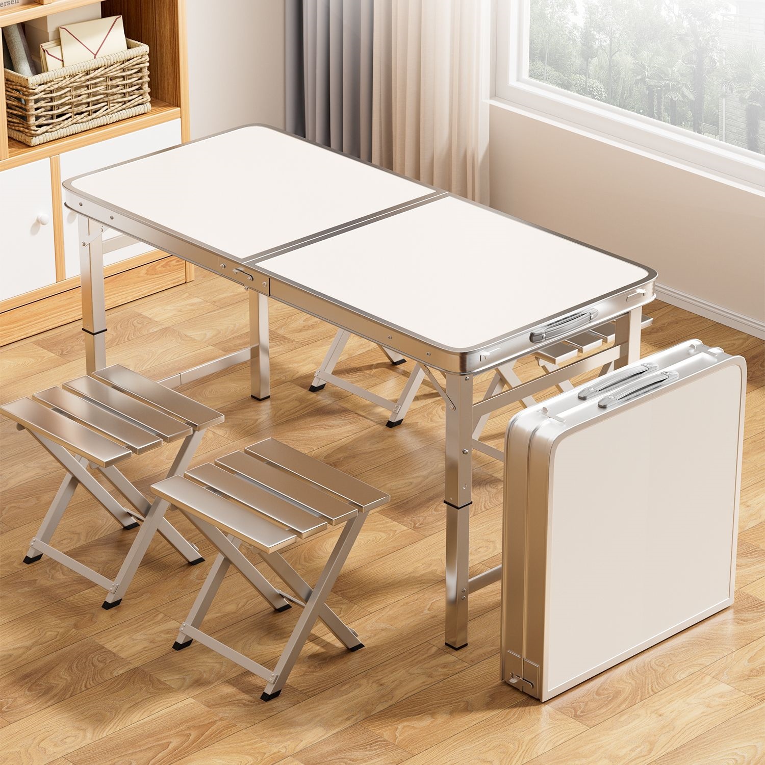 Folding table modern multifunctional stall folding table outdoor…