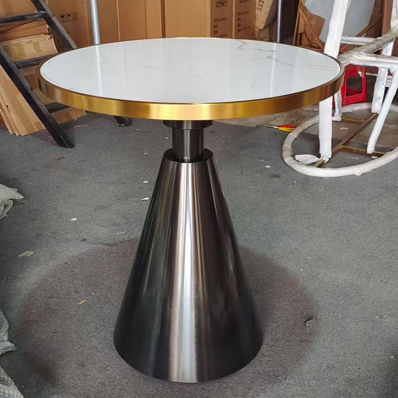 ダイニングテーブル脚コーヒーミルクティー金属テーブルベースサポート販売ホール交渉受付テーブル脚ステンレス鋼ハードウェア|undefined