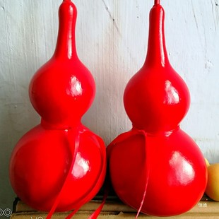 Natural Large Red Gourd Wild Open Extra Large Red Color Red Gourd Spray Paint Pendant Ornament Pendant