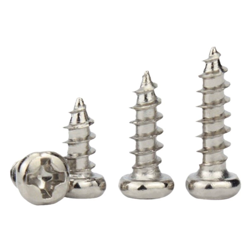 pa никелированные саморезы с круглой головкой и крестом, полные винты с потайной головкой, прецизионные игрушки, маленькие винты, оптовая продажа M2M3M4