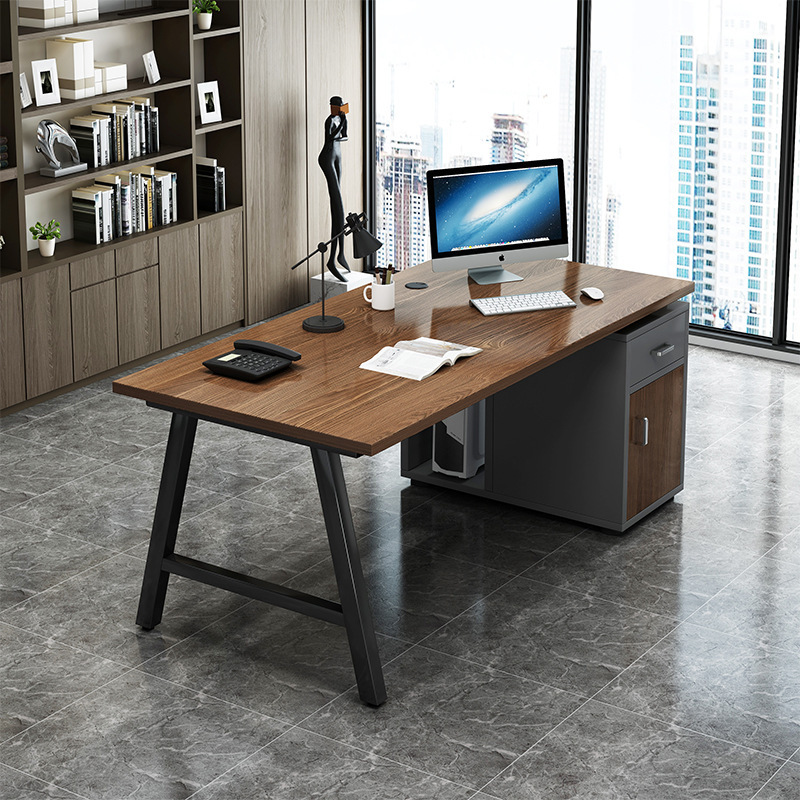 Computer Desk Desktop Home Workbench with Drawer Desk Study Desk Office Staff Desk Office Desk