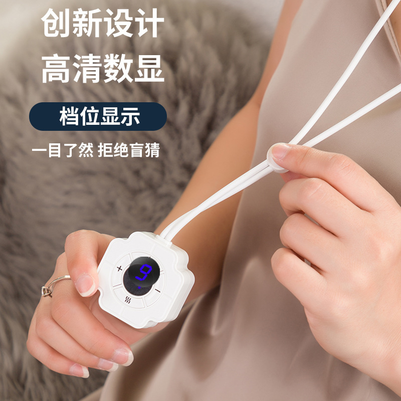 Colgante Dispositivo de masaje cuello masaje hombro compresa caliente colgando pulso eléctrico protector de cuello regalo portátil