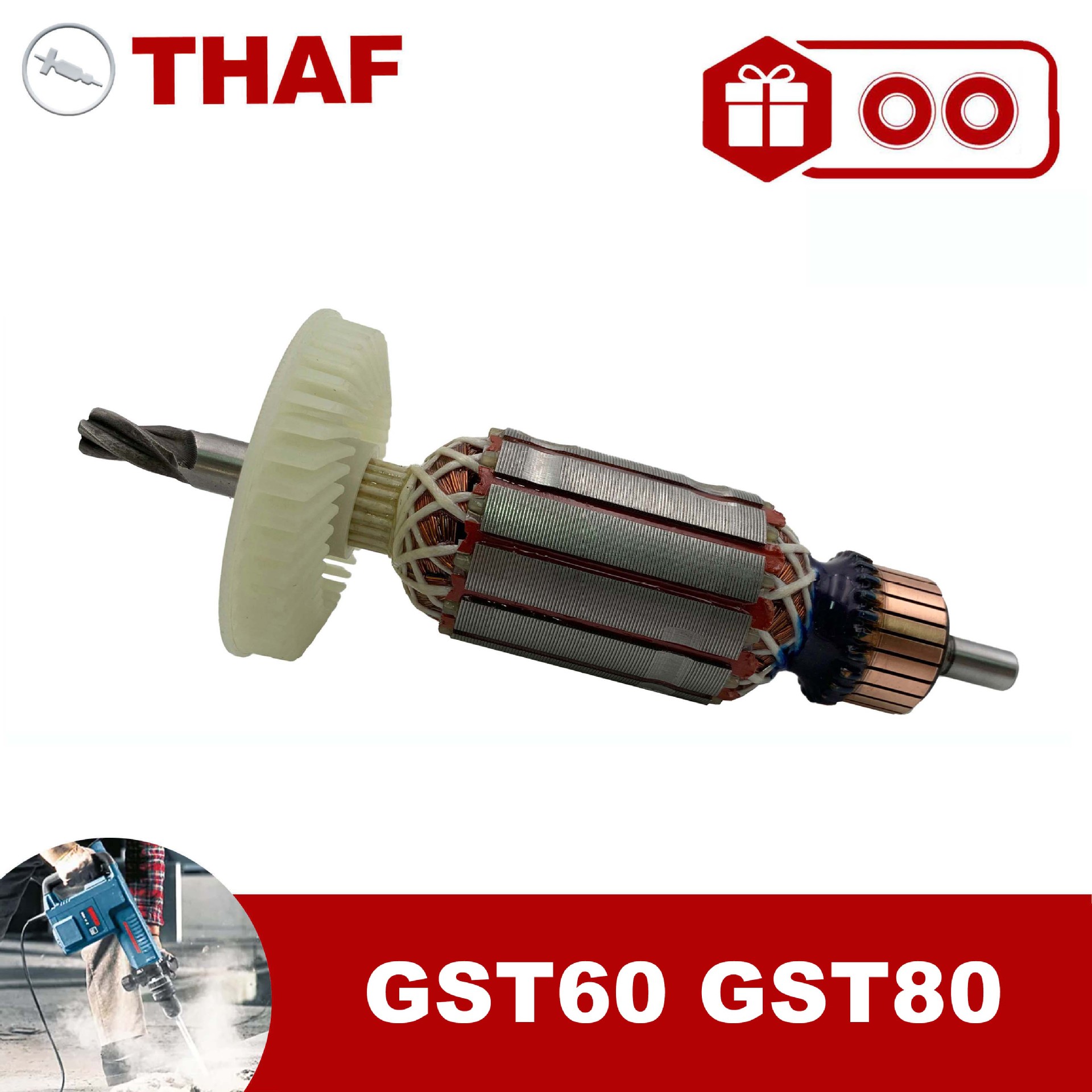 适用于博世曲线锯GST85PB GST80PBE GST60PB Armature 转子 锚