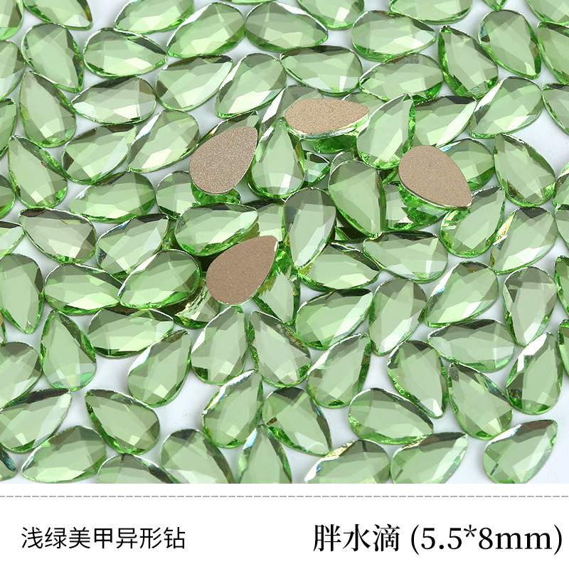 라이트 그린 5.5*8mm 지방 물방울 특수형 드릴 [단일 가격]]