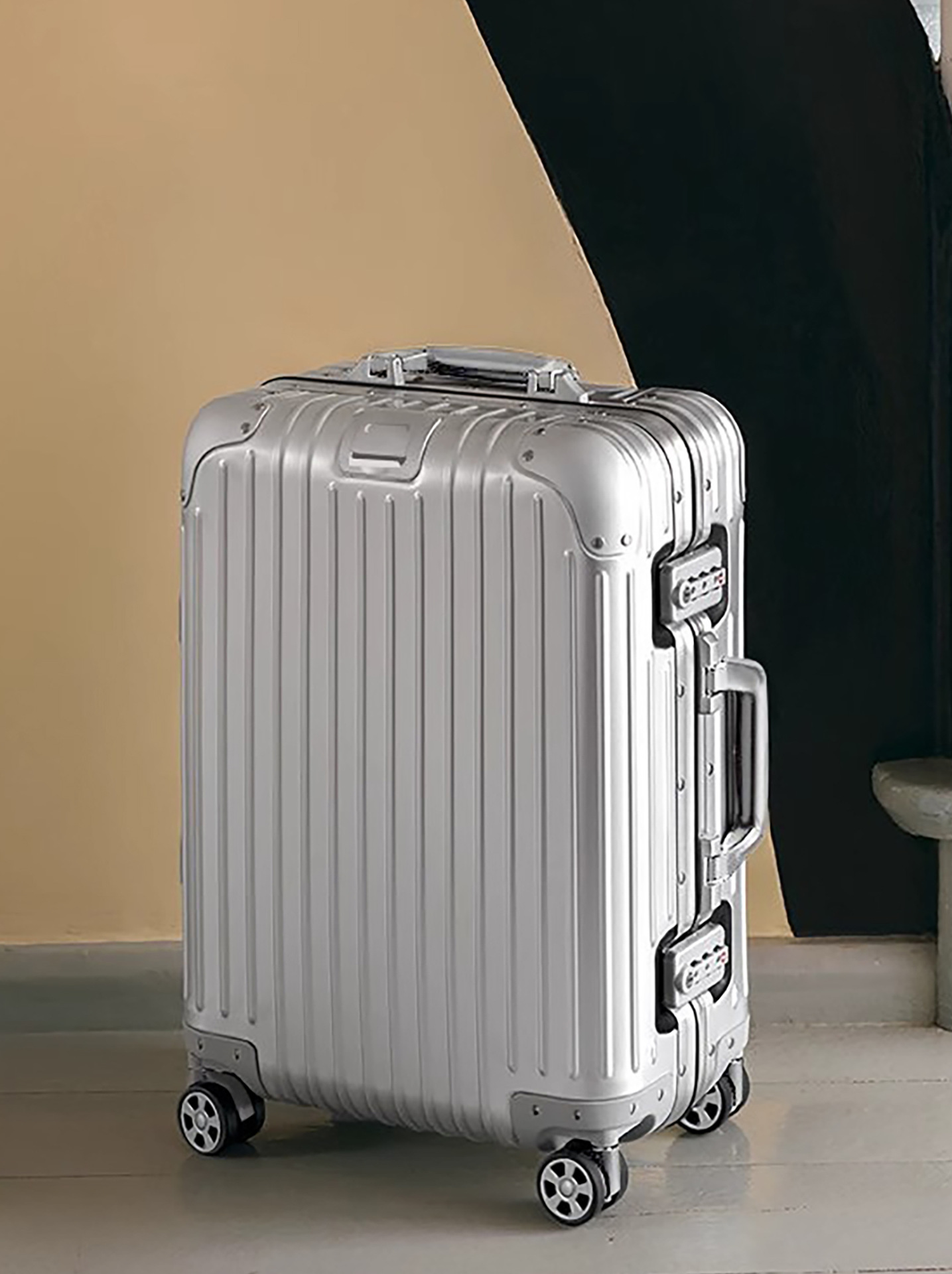 All-Aluminum Magnesium Alloy Suitcase 20inch Carry-On Suitcase with Universal Wheels 24inch Password Lock Suitcase Travel Suitcase Aluminum Frame Suitcase 28