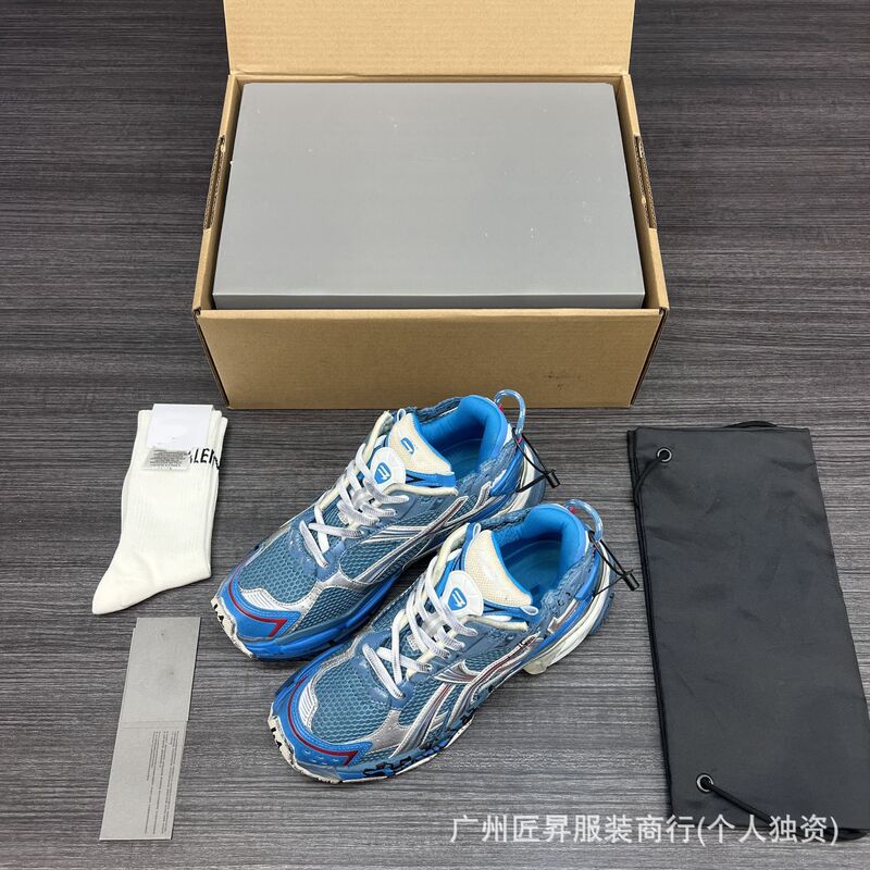 跨境专供毒家现货25ss纯原版本巴黎B家涂鸦做旧休闲运动鞋|undefined