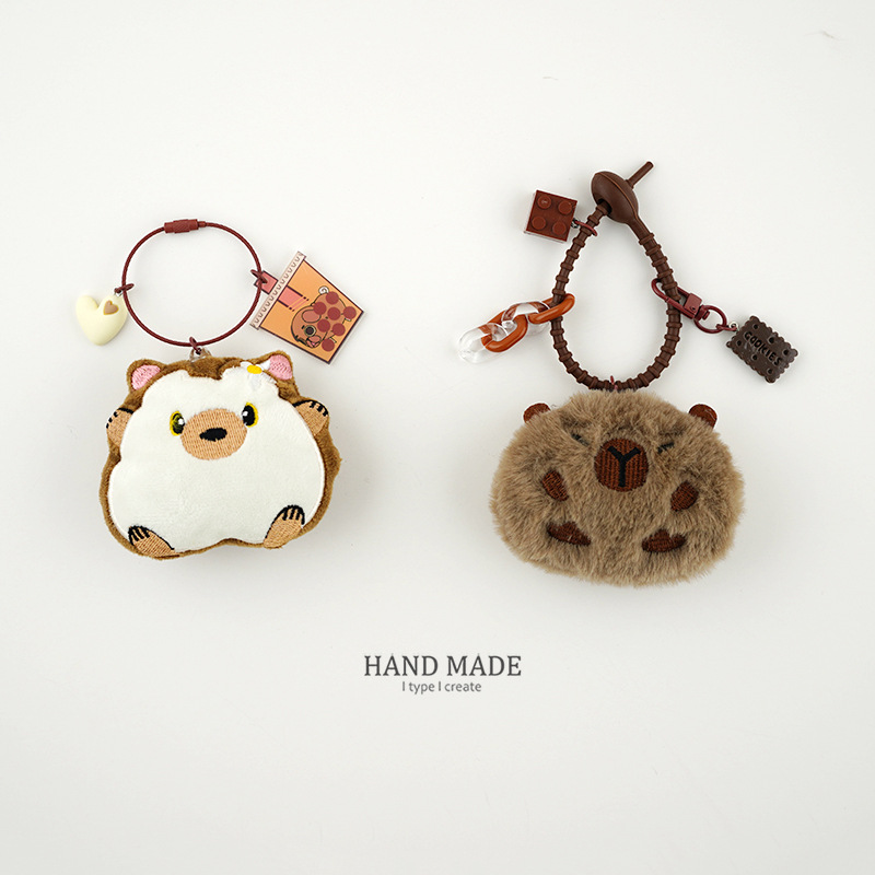キーホルダー｜カピバラ・かわいい・ぬいぐるみ・バッグチャーム・リュック用・小物・おもちゃ