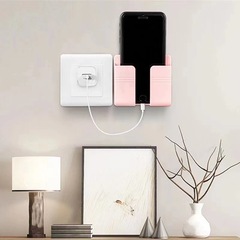 Sticky Phone Charging Stand Bathroom Wall Mount Shelf Multi-functional Storage Bedside Fixed Lazy Person Universal