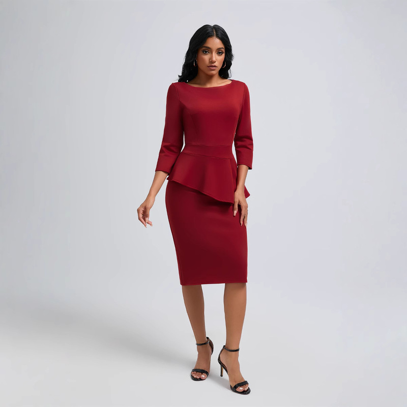 AJ6136 Amazon AliExpress New Fashion Foreign Trade Women's Professional Student Church Formal dress