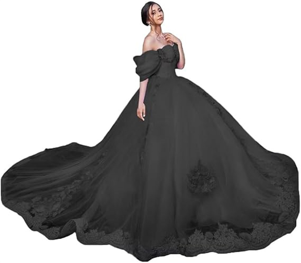 Aliexpress Amazon encaje calcomanía hombro abierto vestido de adulto vestido de baile vestido vestido de princesa vestido de mujer