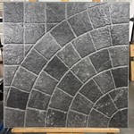 马蹄石600x600露台花园加厚地砖户外庭院防冻仿古格子地铺石瓷砖