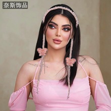 奈斯NS355 国风新中式小众设计发饰发箍流苏水晶发饰森系仙美发箍