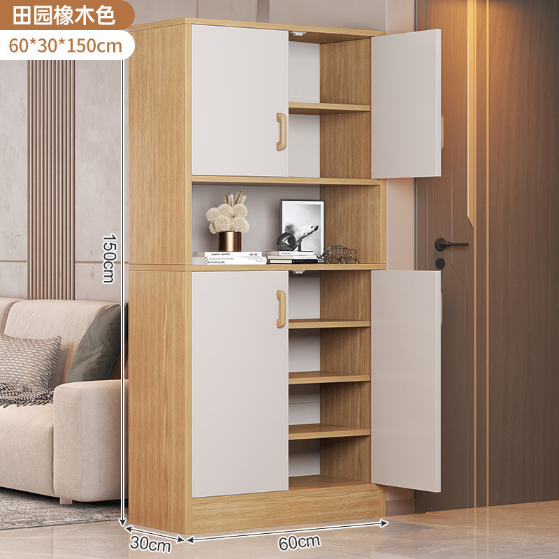 鞋柜家用现代简约门口加高进门鞋柜超大容量一体靠墙收纳柜玄关柜|undefined