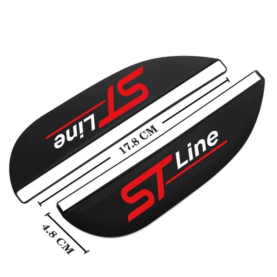 Rearview mirror rainproof sticker: rain shield rain eyebrow change - ford-22-st-line