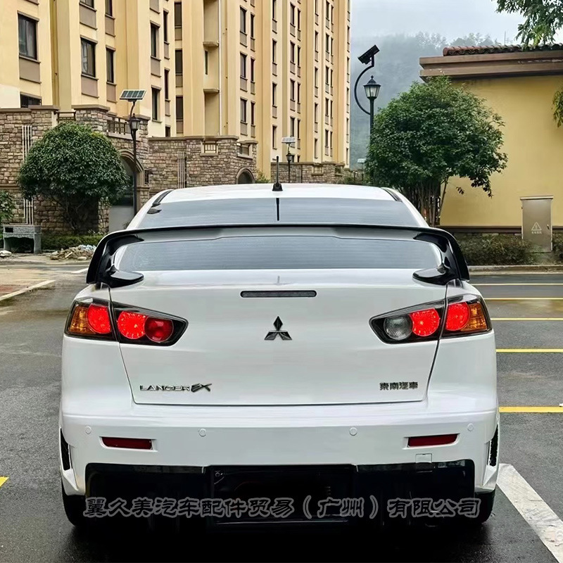 Suitable for Mitsubishi Lancer Evo Tenth Generation Fixed Wing High Wing Two-Color Paint Sports Version Abs Modification Special