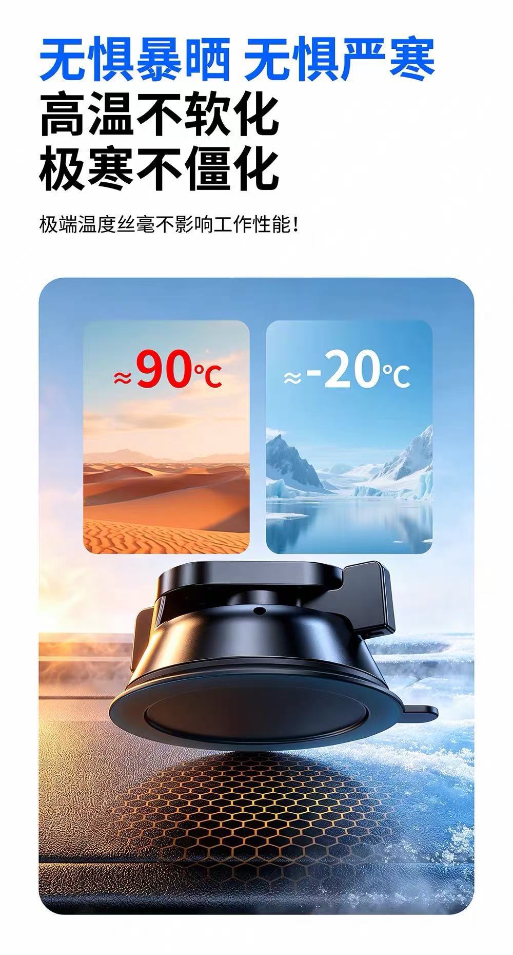 Car-Mounted First-Person Perspective Shooting Bracket, In-Car Navigation Live Streaming Bracket, Multi-Functional Universal Suction Cup Phone Holder