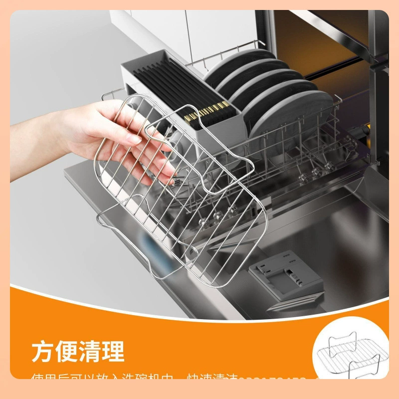 ✅ Многофункциональная решетка-пароварка из нержавеющей стали с двойным слоем и 4 иглами для трансграничной торговли, аксессуары для бытовых двухкамерных кастрюль, аксессуары для аэрофритюрниц