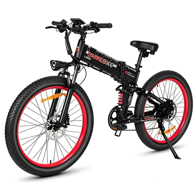 In-stock at US warehouse, 26-inch foldable fat tire electric bike, cross-border dropshipping, peak power 1500W