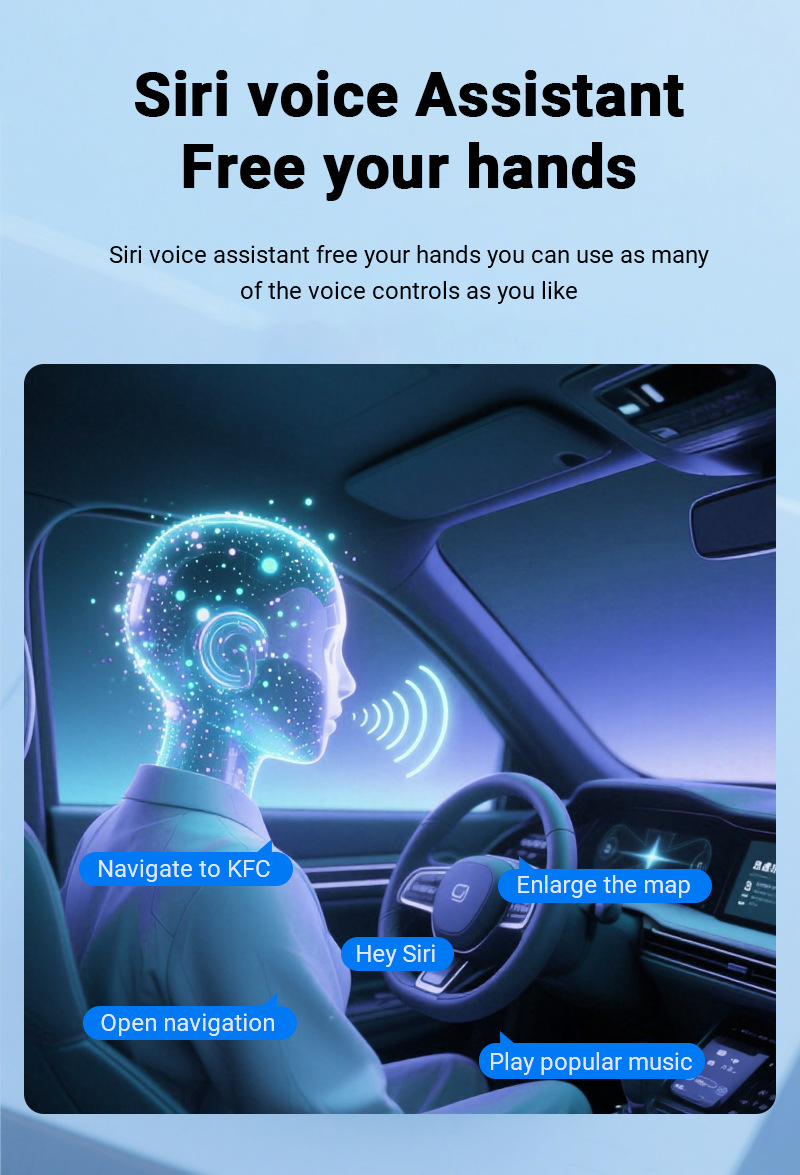 Cross-Border Exclusive Apple Wireless Carplay Box Android Smart Car-Machine Interconnection Wired to Wireless Adapter