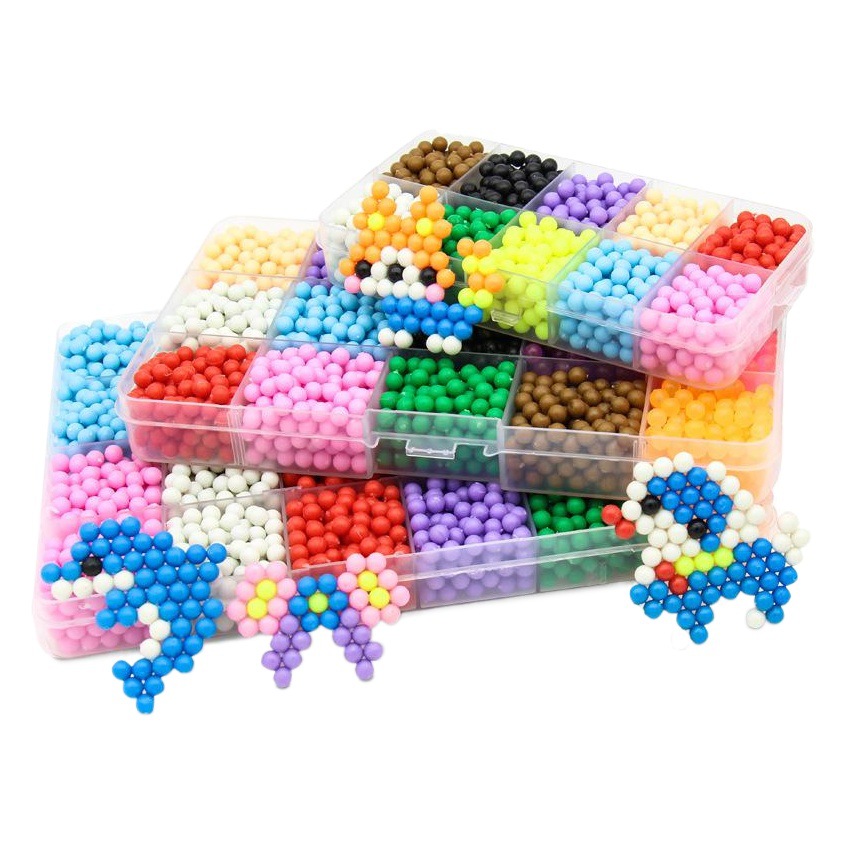 Niebla de agua cuentas mágicas no planchar agua spray frijol hecho a mano diy agua pegajosa cuentas rompecabezas educativo para niños rompecabezas de frijol al por mayor