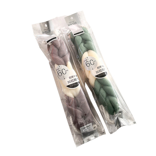 Wholesale twist bath strips, European style hand-knitted bath strips, Korean style bath strips, soft sand and silk 80g bath balls